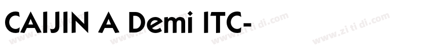 CAIJIN A Demi ITC字体转换